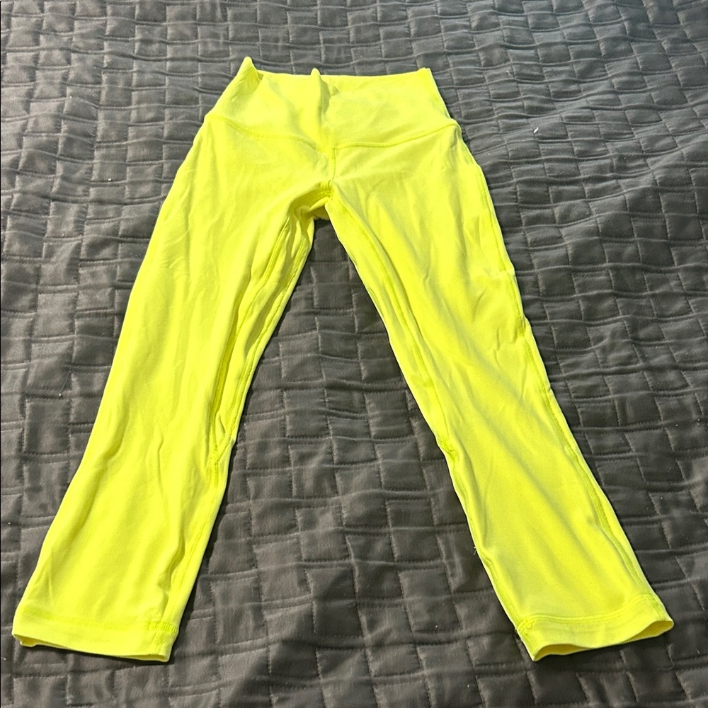 Bright Yellow lulu lemon Leggings